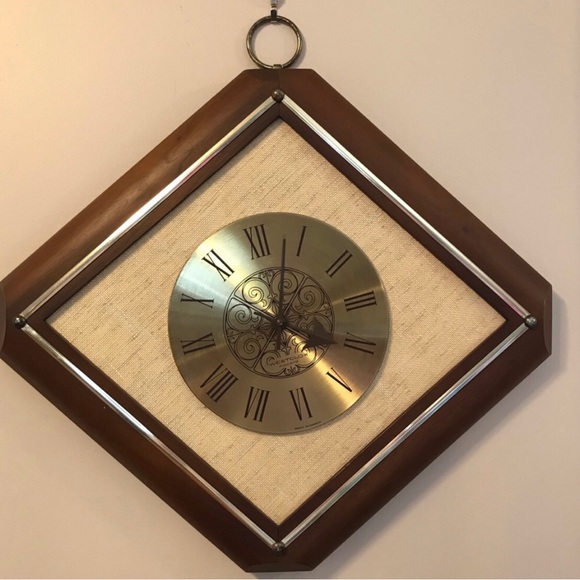 Vintage MCM Westclox no cord wall clock mid century modern - Picture 2 of 9